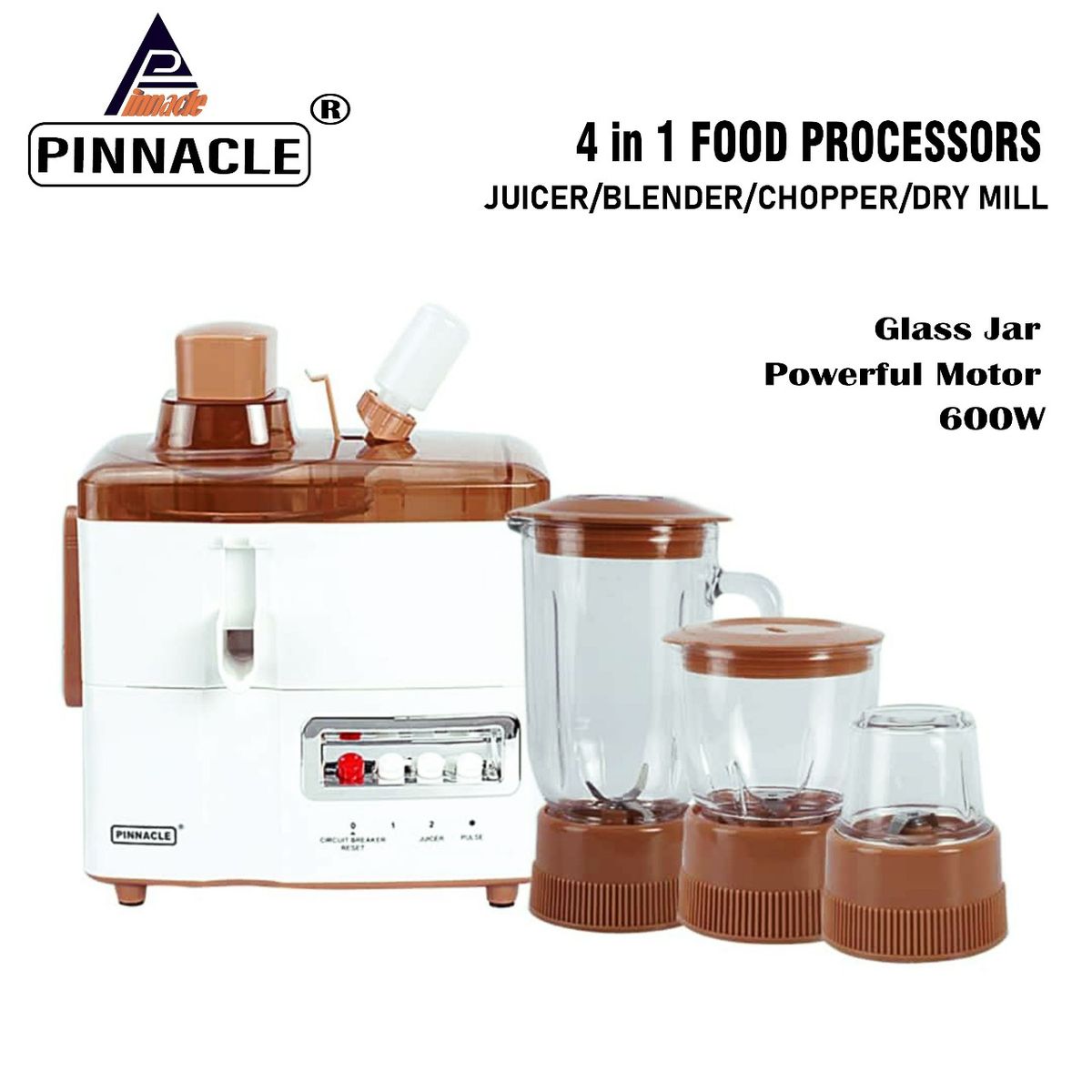 4 In 1 Juicer, Blender, Chopper And Dry Mill