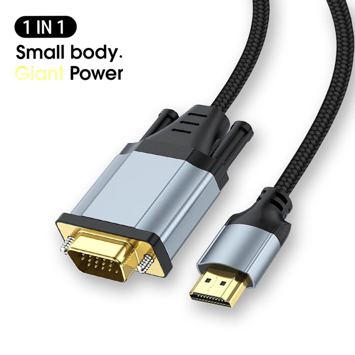 Video Converter Cable HDMI-compatible to VGA TV Video Adapter Cord
