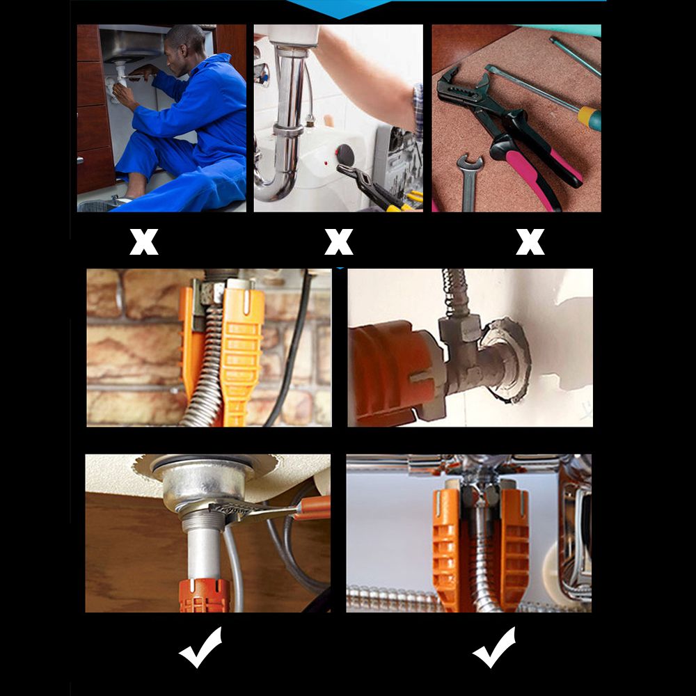 Multifunctional Wrench Tool Faucet Wrench Faucet And Sink