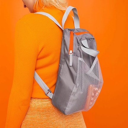 Pivring Backpack - 24x8x34 Cm/9 Litres - Grey