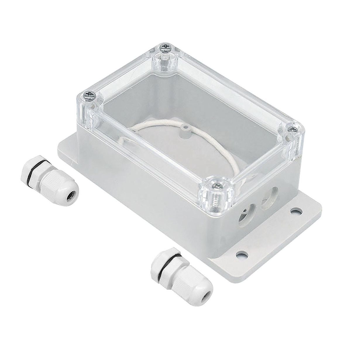IP66 Waterproof Junction Box Plastic Cable Wire Connector Gland Case Water-resistant Shell Support Sonoff Basic/RF/Dual/Pow for Xmas Tree Lights and Other Application Scenarios