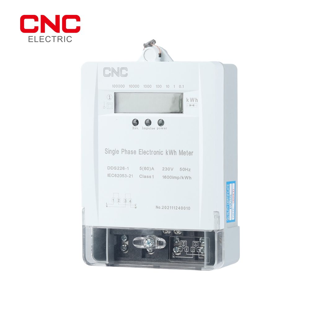 CNC DDS226-1 Single Phase Static Watt Hour Meter AC Active
