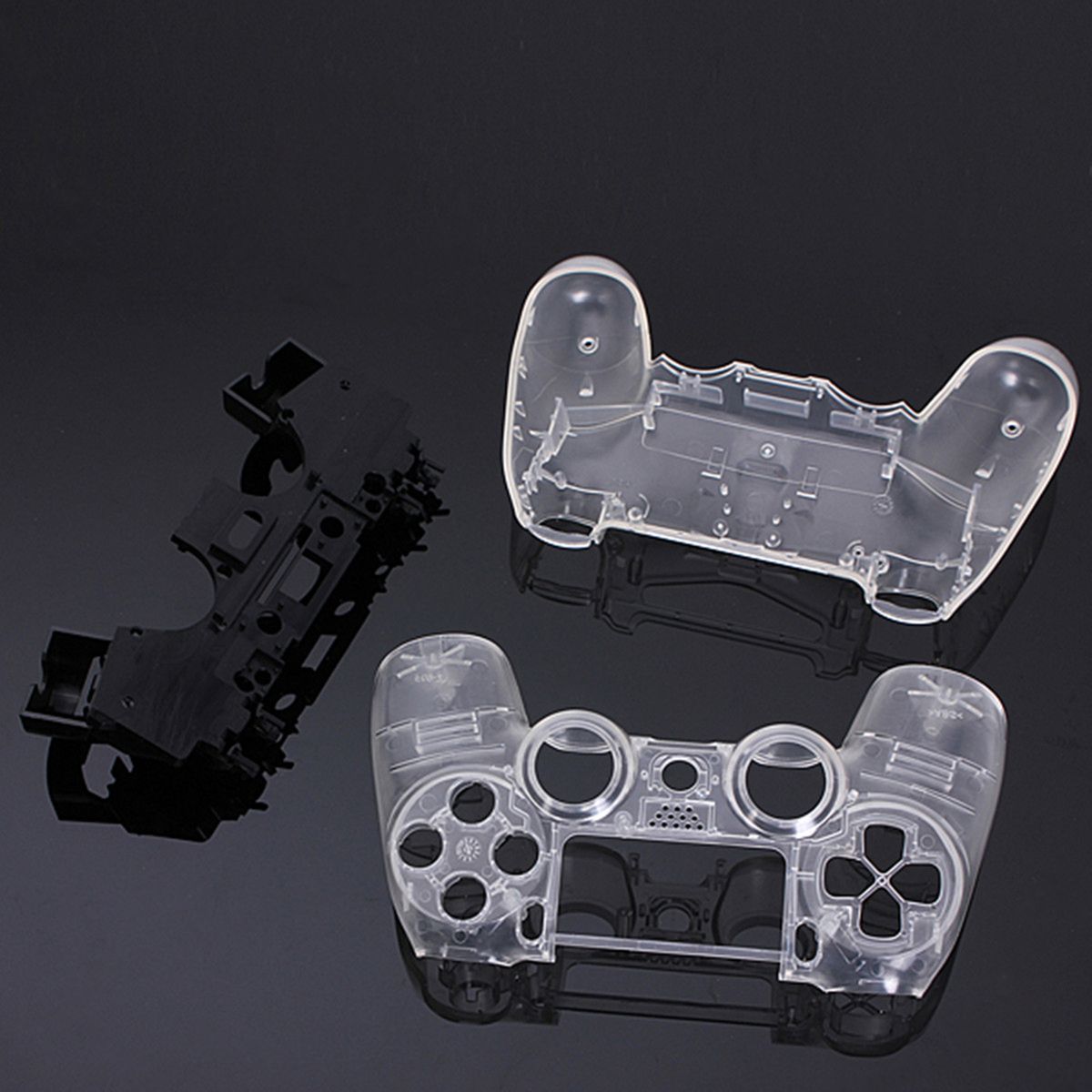 DIY Transparent Shell Kit Housing Case Assembly Crystal
