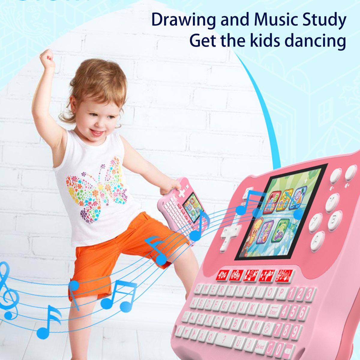 Children Tablet Children Tablet Letter Number Phonetic Pink