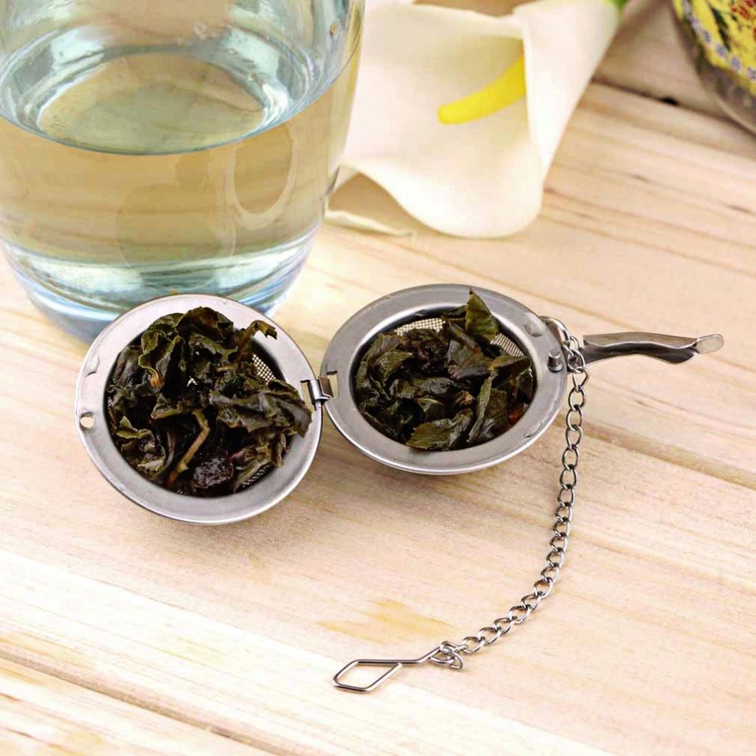 2 PCS Mesh Tea Ball Infuser Stainless Steel Tea Strainers