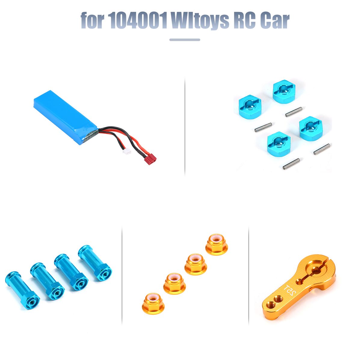 For Wltoys 104001 RC Car 25T Servo Arm Aluminum Alloy 1/10