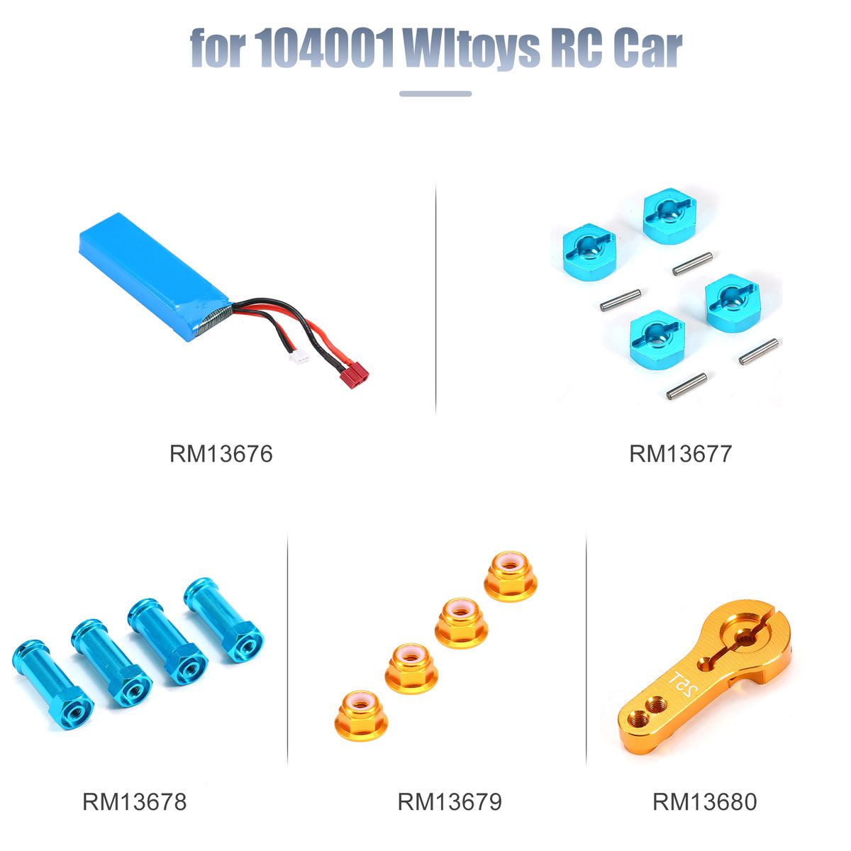 For Wltoys 104001 RC Car 25T Servo Arm Aluminum Alloy 1/10
