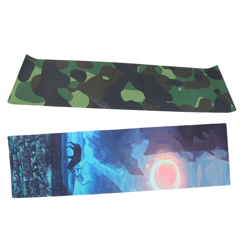 2pcs Elk Printed Skateboard Deck Sheet 33 X 9 Inch