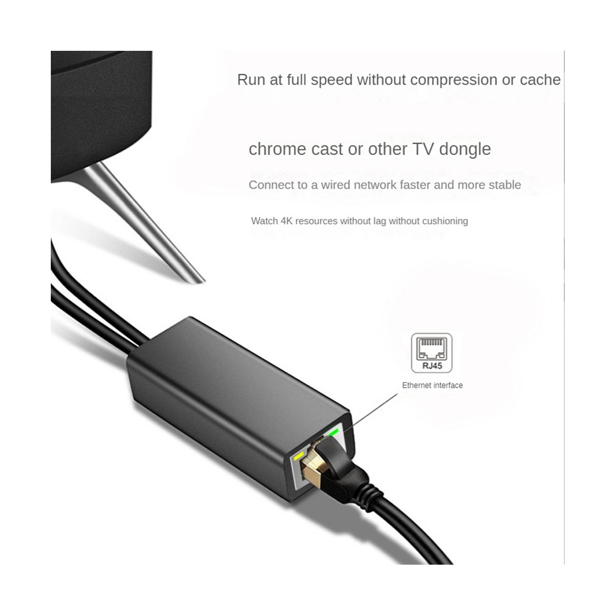 TV Ethernet Adapter Tv 4K Stick USB-C to RJ45 LAN Network Ad
