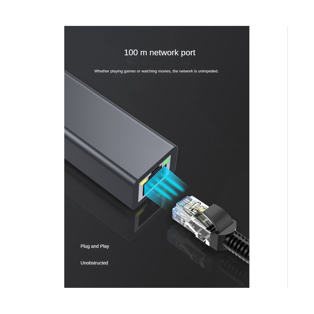 TV Ethernet Adapter Tv 4K Stick USB-C to RJ45 LAN Network Ad