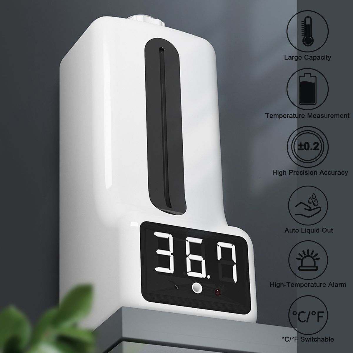 1000ml Wall Mounted Automatic Soap Dispenser Non-contact
