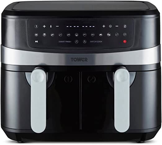 Vortx Duo Basket Air Fryer With Smart Finish - 2600w- 9L
