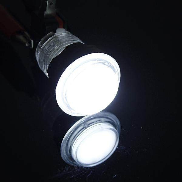 Arcade Video Game Round Push Button LED Lighted Illuminated Lamp 5 / 12v (White) White