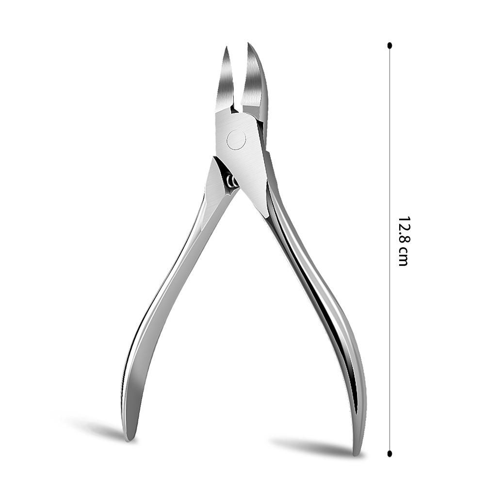 1PCS/5PCS Nail Clipper for Ingrown or Thick Toenails Cuticle Trimmer Set with Nail File Dead Skin Fork Pedicure Manicure Tools Kit for Fingernails and Toenails Nail Cut Stainless Steel for Paronychia Podiatry Nail Care Tool D