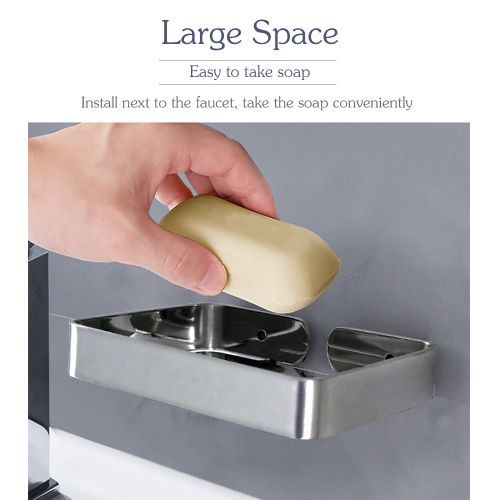 Stainless Steel Soap Dish Drain Soap Holder For Shower Soap