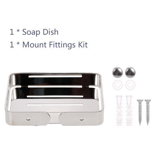Stainless Steel Soap Dish Drain Soap Holder For Shower Soap