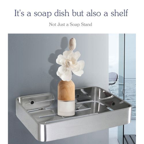 Stainless Steel Soap Dish Drain Soap Holder For Shower Soap