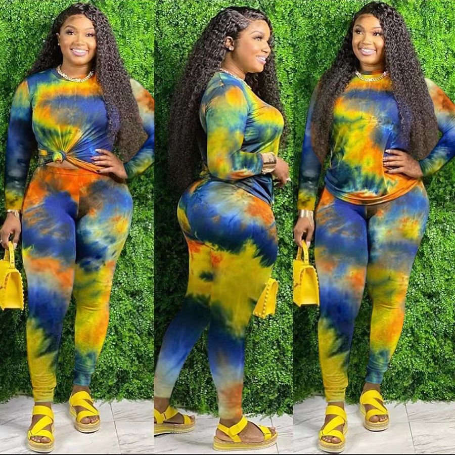 MijaGrace-Women's Body Fit Casual 2 Piece Pants Set- Green