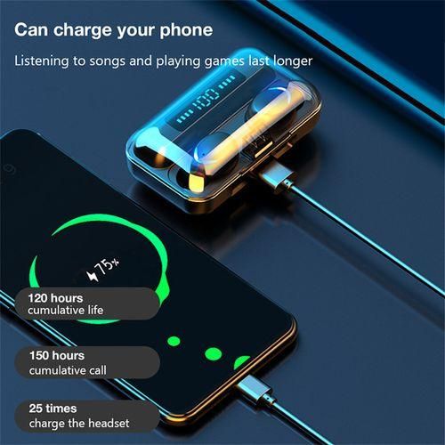 New F9 Wireless Bluetooth Fingerprint Control Noise Canceling Bluetooth Headphones