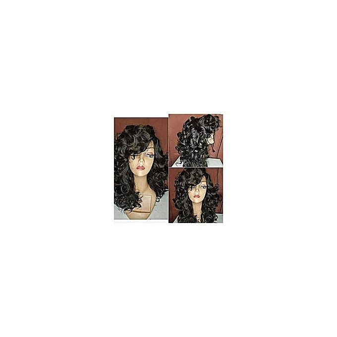 Top Quality Curly Human Hair Wig - Female: 10, Male 12