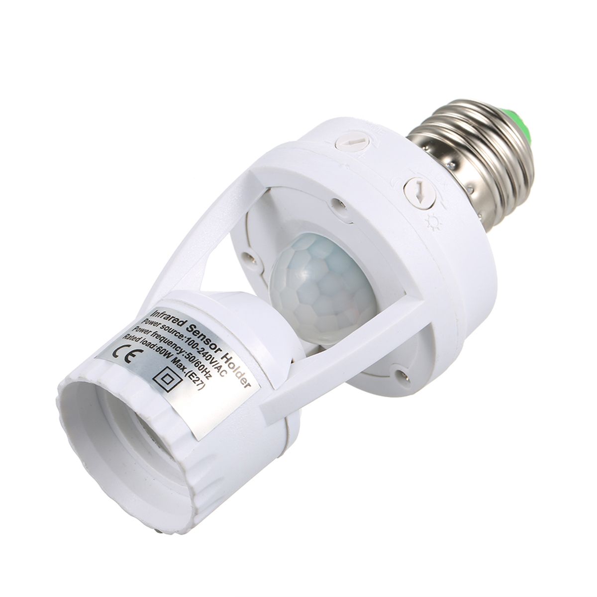 Sensitive PIR Motion Sensor E27 LED Bulb Base Socket
