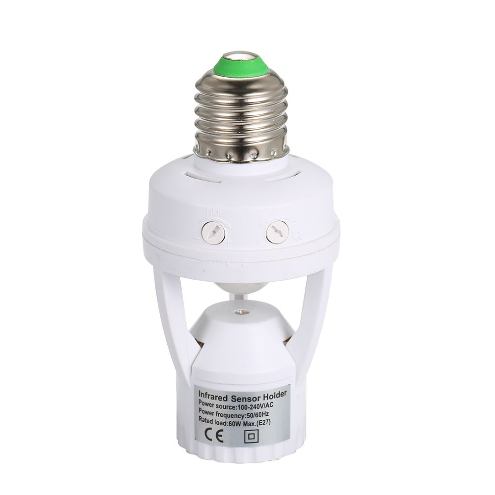 Sensitive PIR Motion Sensor E27 LED Bulb Base Socket