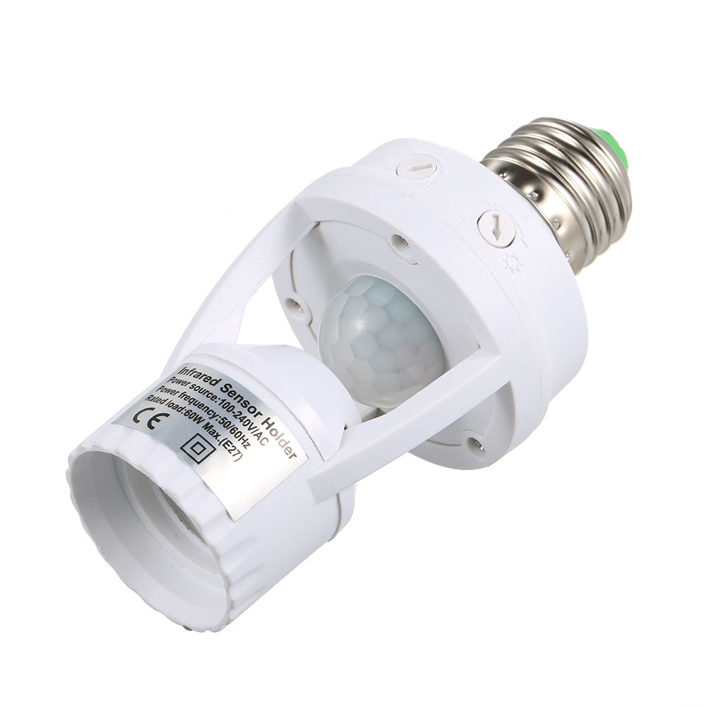 Sensitive PIR Motion Sensor E27 LED Bulb Base Socket