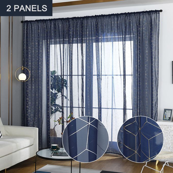 Semi-Sheer Curtains Rod Pocket Room Darkening Curtains
