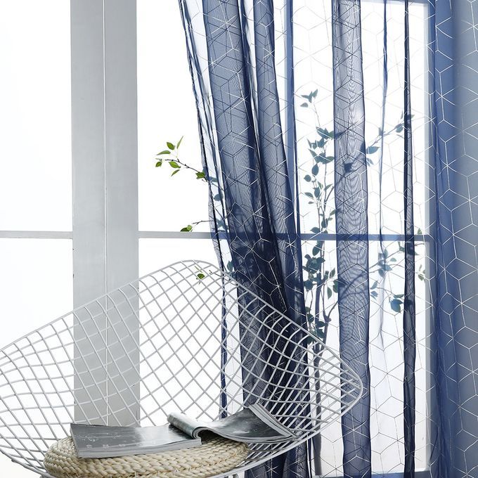 Semi-Sheer Curtains Rod Pocket Room Darkening Curtains