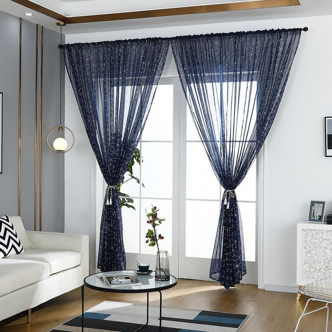Semi-Sheer Curtains Rod Pocket Room Darkening Curtains