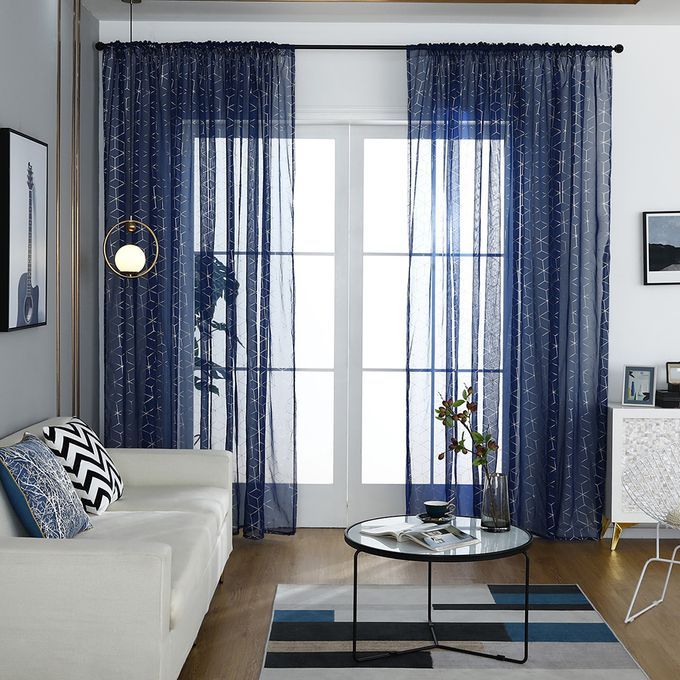 Semi-Sheer Curtains Rod Pocket Room Darkening Curtains