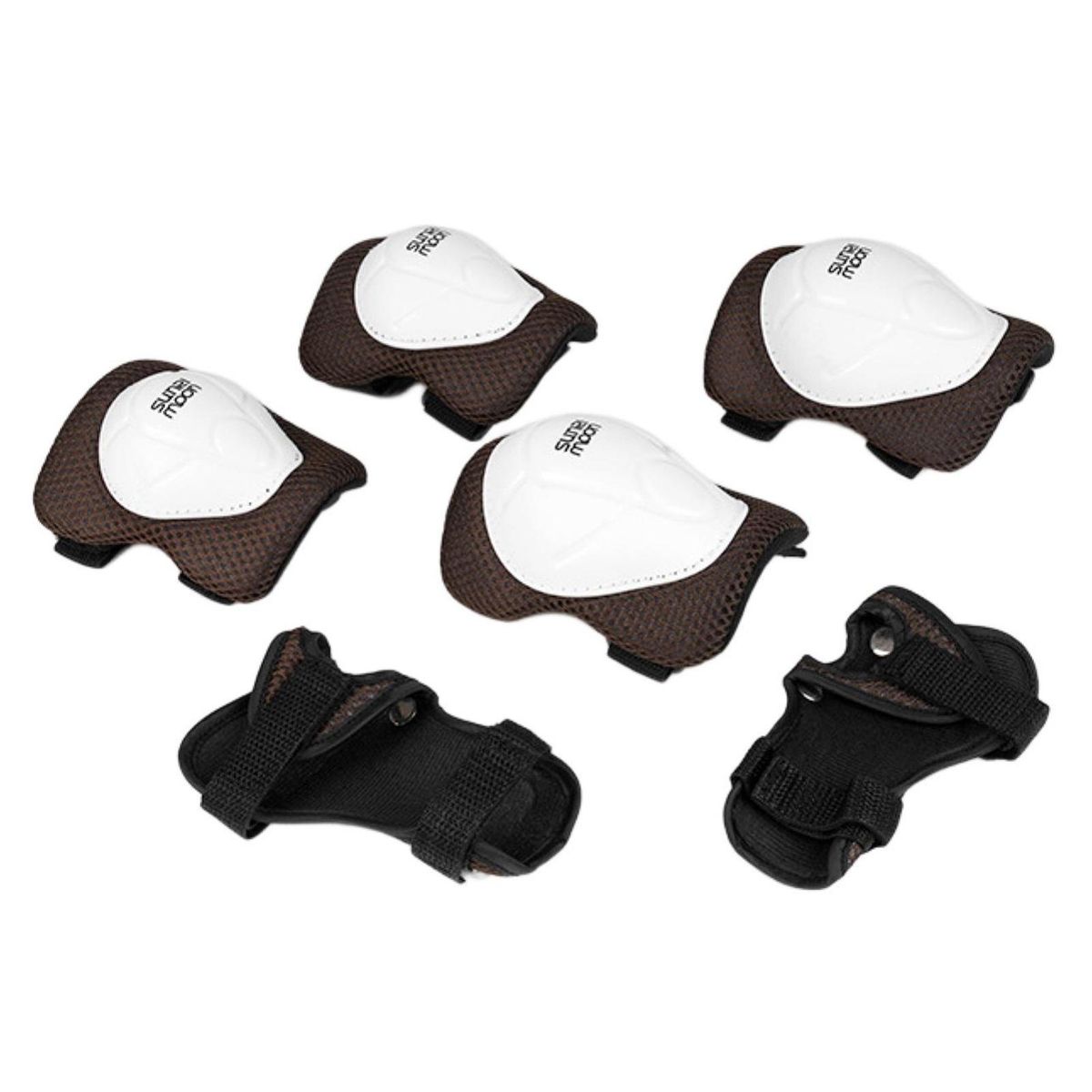 1 Set Knee Protective Gear Kids Skateboard Roller Skating Protective Gear Coffee