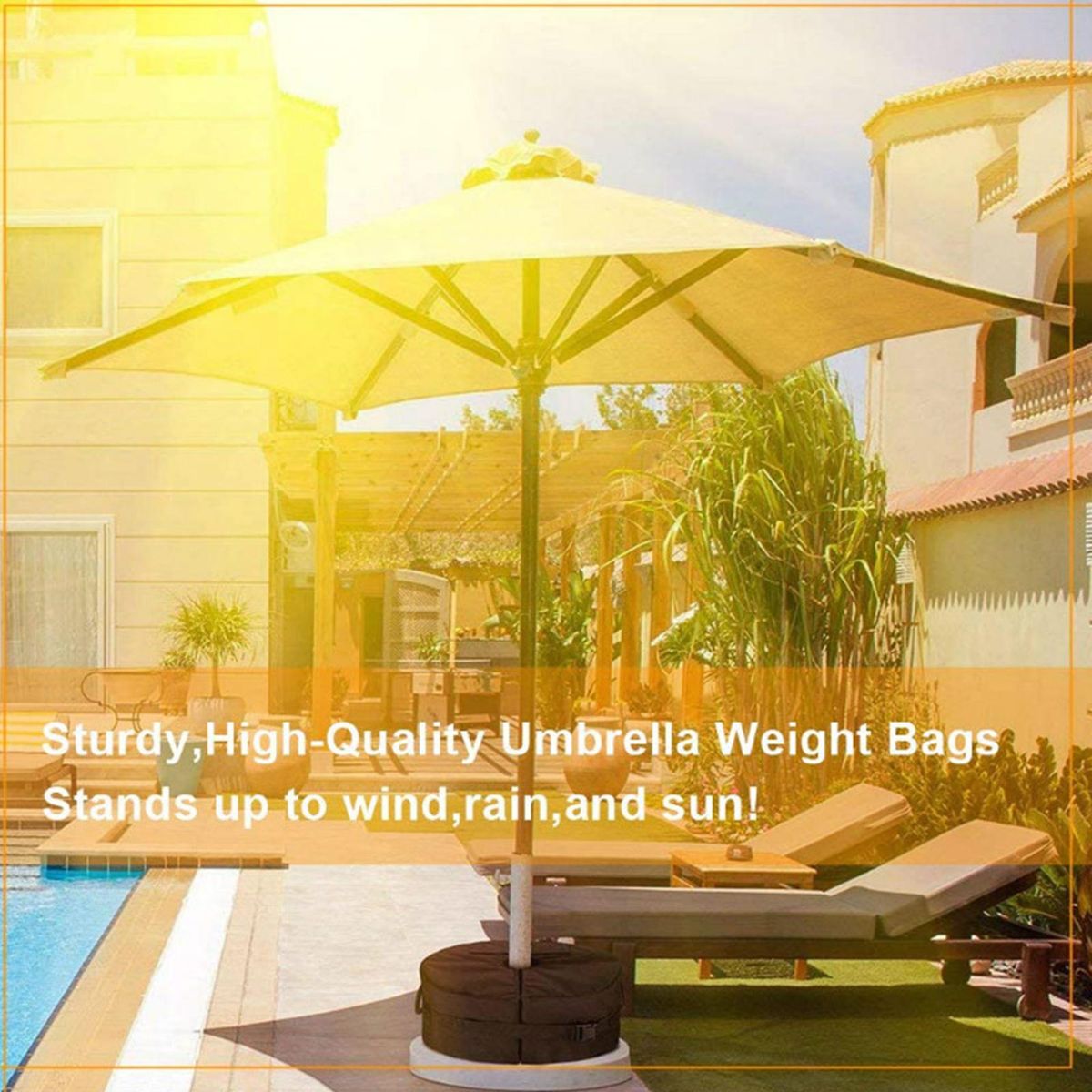 18 X 6 Inch Weight Sand Bag Gazebo Tent Leg Sandbags Weighted Base Outdoor Camping Umbrella Sand Bag Windproof Tents Fixed Sandbag For Anchoring Canopy Tent Sun Shades