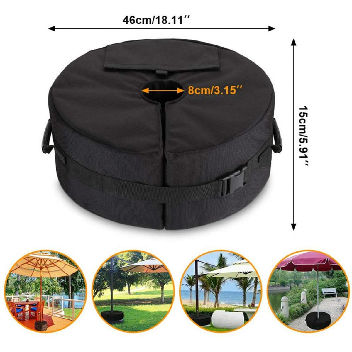 18 X 6 Inch Weight Sand Bag Gazebo Tent Leg Sandbags Weighted Base Outdoor Camping Umbrella Sand Bag Windproof Tents Fixed Sandbag For Anchoring Canopy Tent Sun Shades