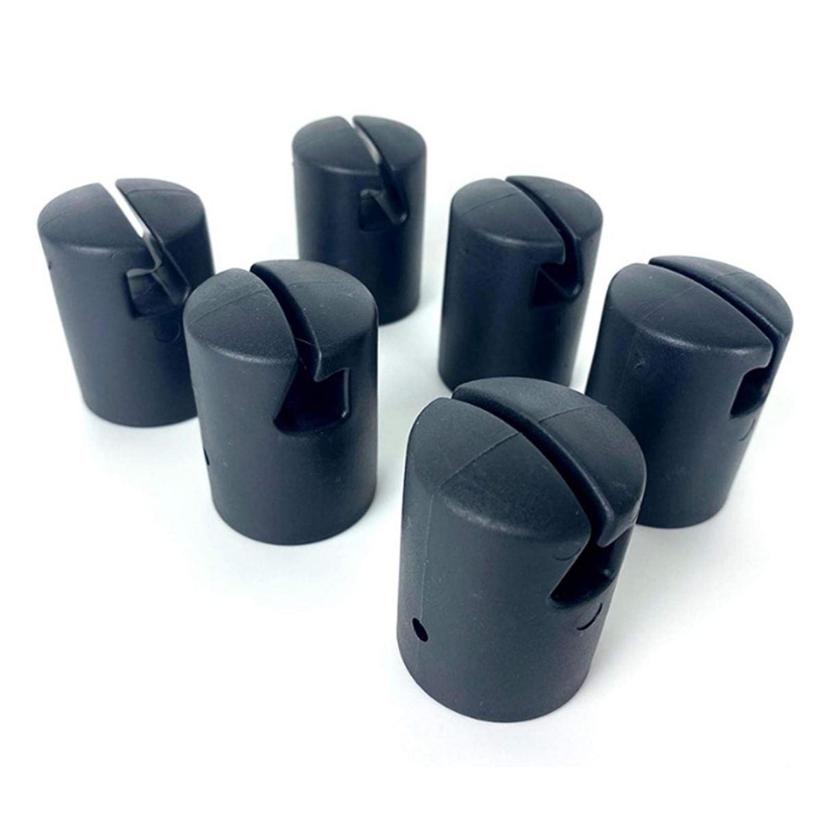1 Set Trampoline Enclosure Pole Caps Trampoline Enclosure Pole Safety Caps with Screws
