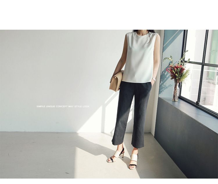 Slim Linen 7 / 8 Harlan Pants Women's Pants