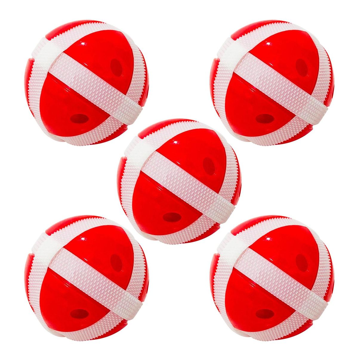 5 Pcs Dart Sticky Ball Sports Game Toys Outdoor Toy Sticky Ball Red