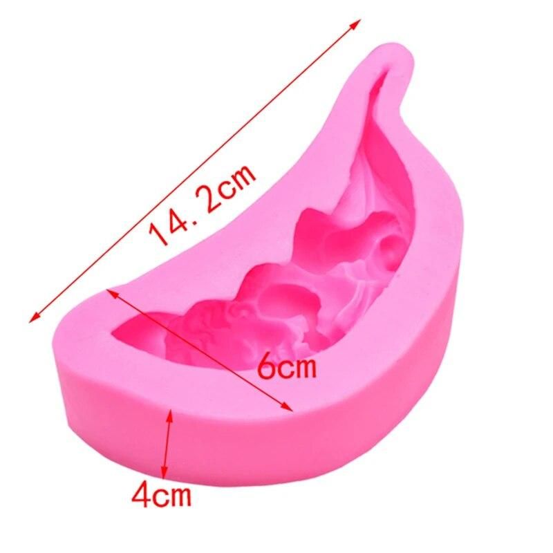 1Pc Cute Angel Baby Shape Silicone Fondant Mold Cake Decorating Tool 3D Chocolate Baking DIY Gumpaste Mould Kitchen Accessories
