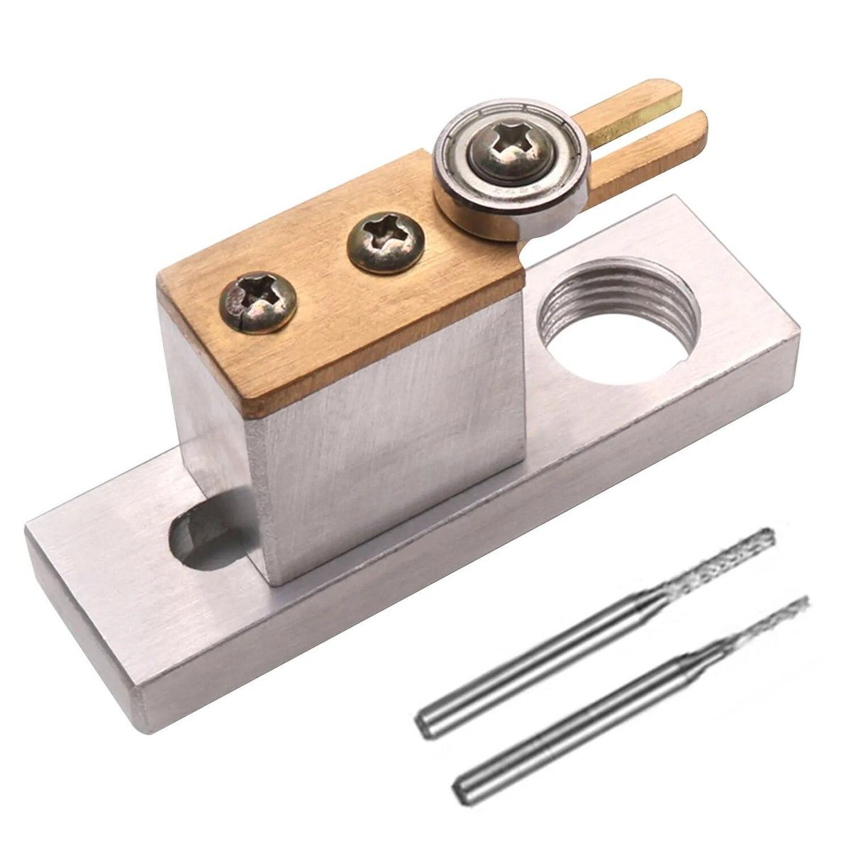 Violin Cellow Making Tools Electric Purfling Cutter Luthier Tool Accessories with Two Miling Cutters