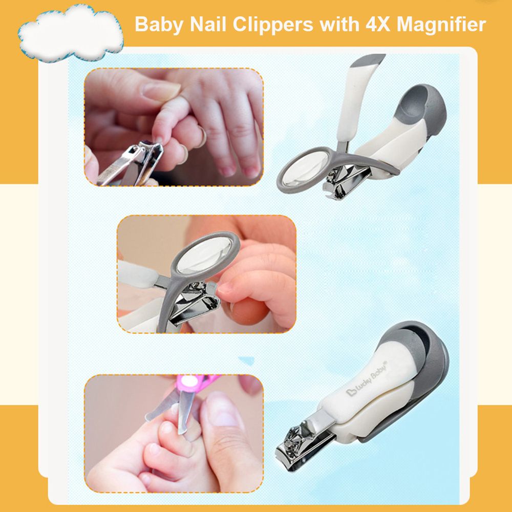 Baby Nail Clippers With 4X Magnifier Safety First
