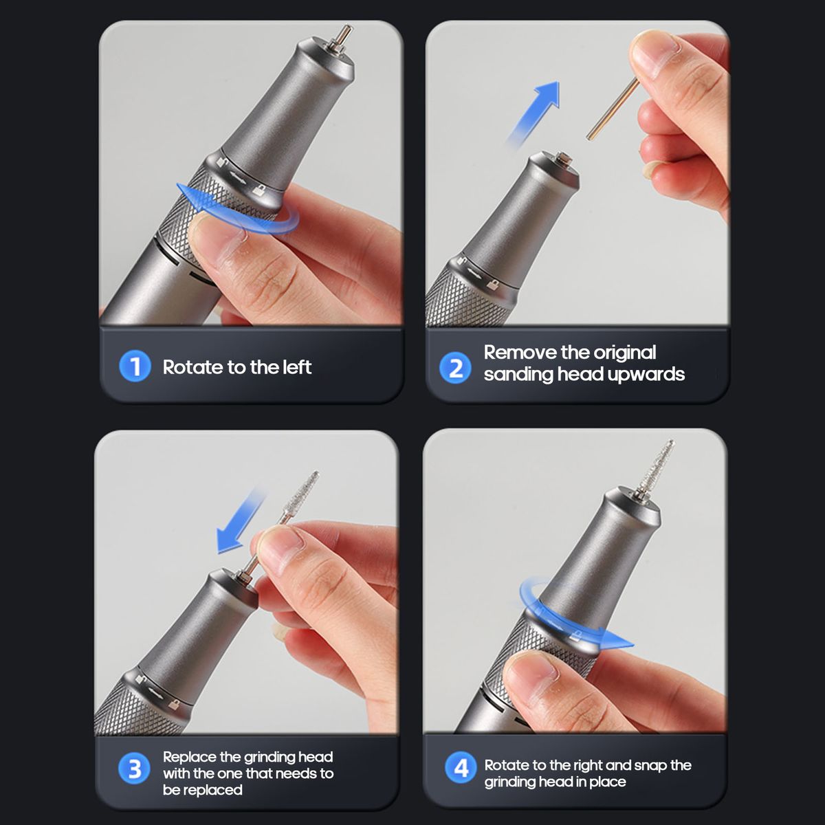 Portable Nail Drill Machine 35000 Rpm Rotation Rate