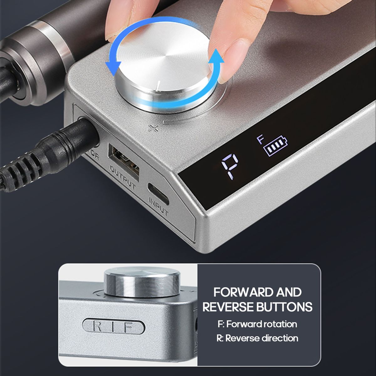 Portable Nail Drill Machine 35000 Rpm Rotation Rate