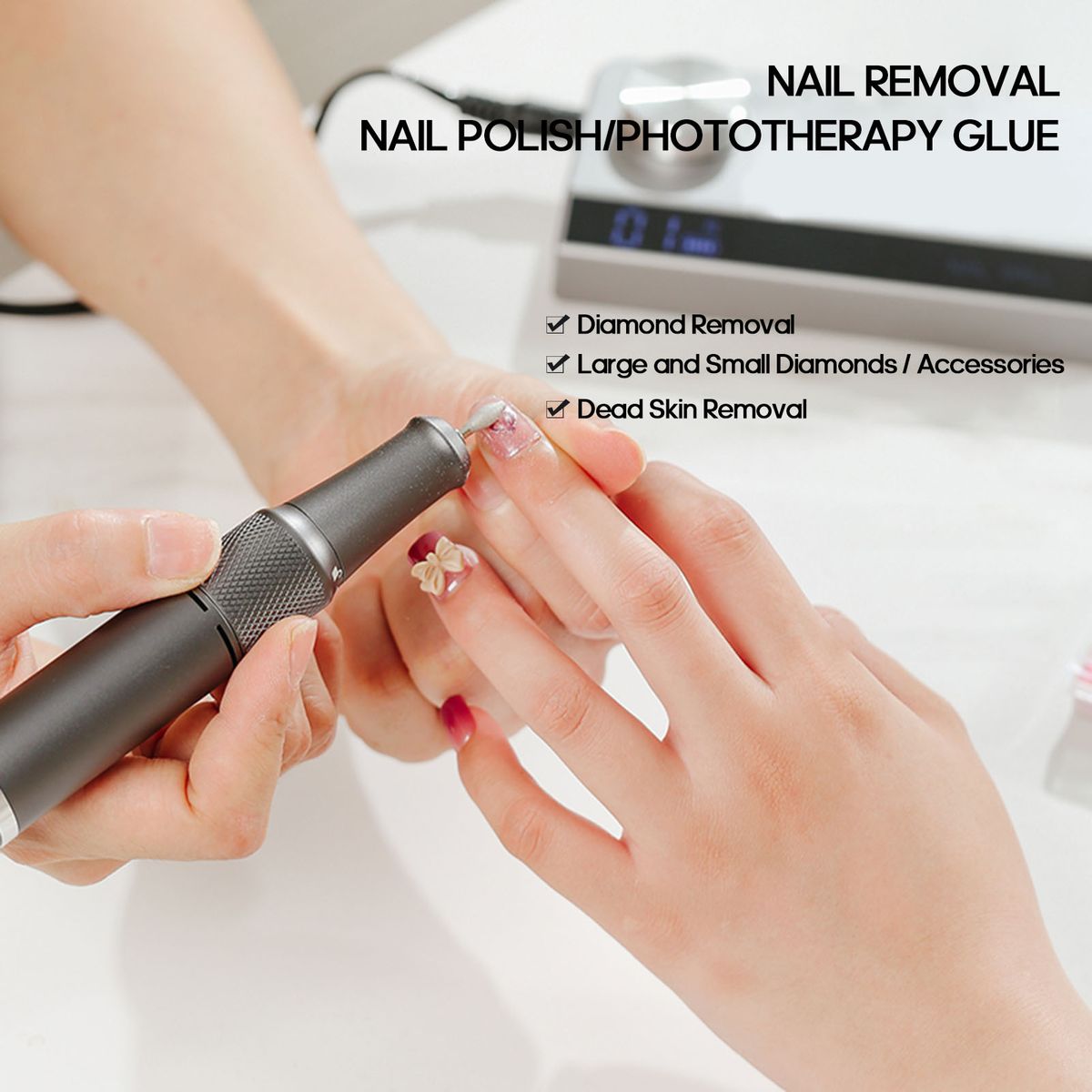 Portable Nail Drill Machine 35000 Rpm Rotation Rate