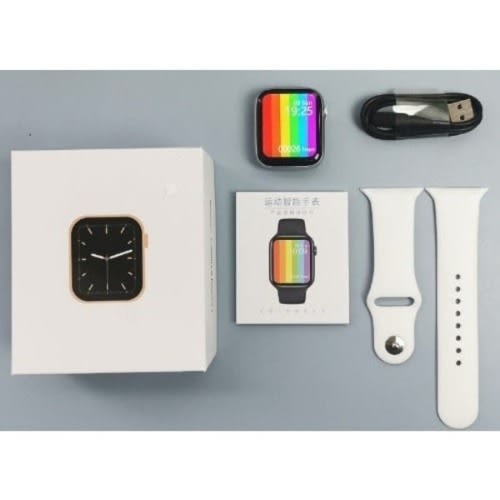 Smartwatch Waterproof Full Screen And Phone Dialer Function - White