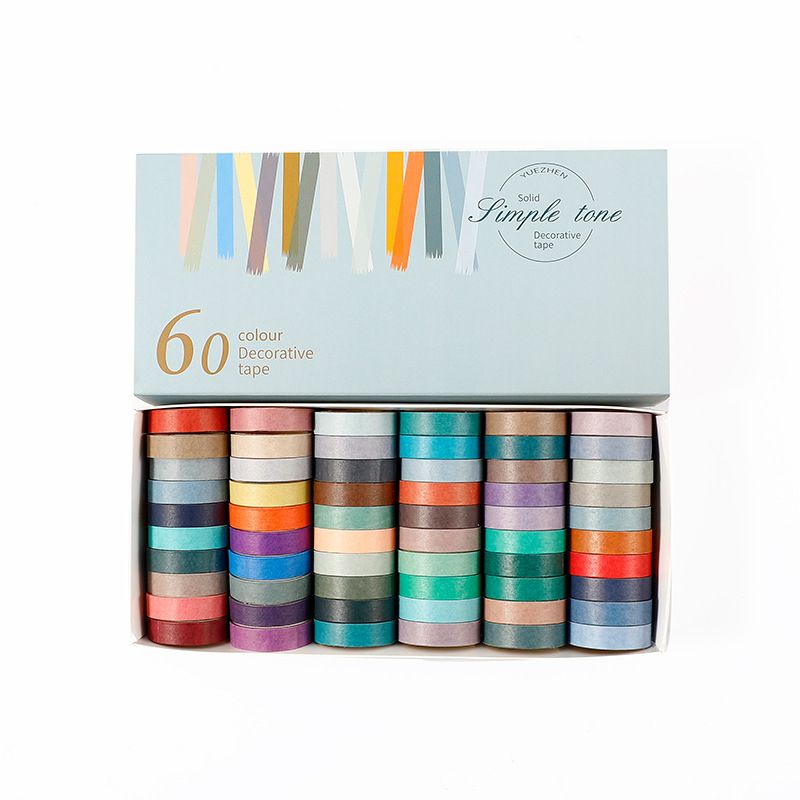 100 Colors Set 10mm Washi Masking Tape Set Colourful