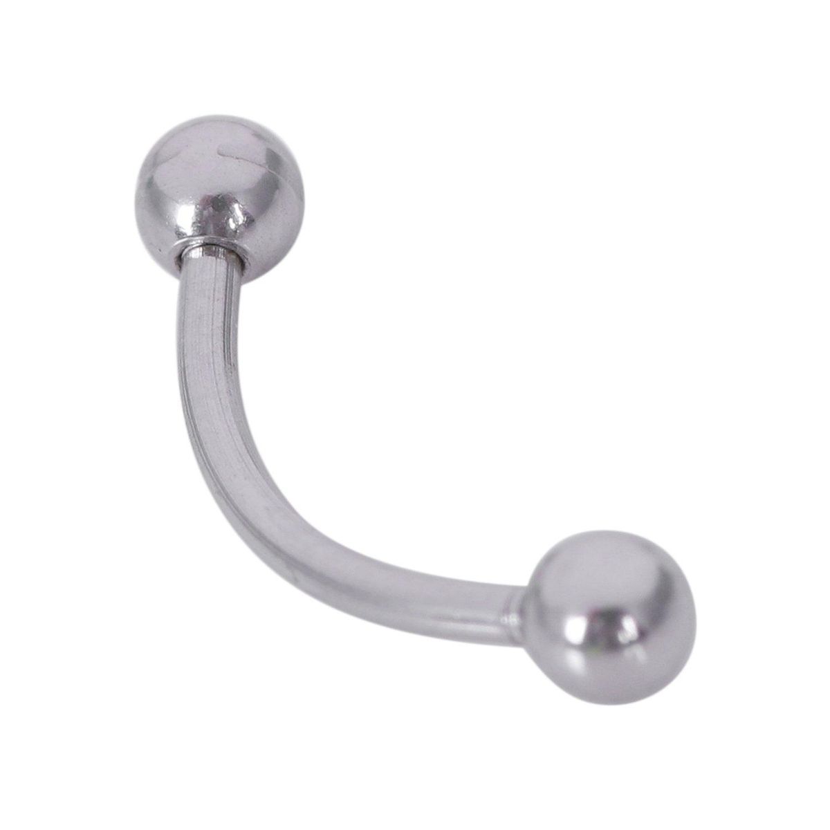 Stainless steel Curve Bent Barbell Plain Eyebrow Ring Body