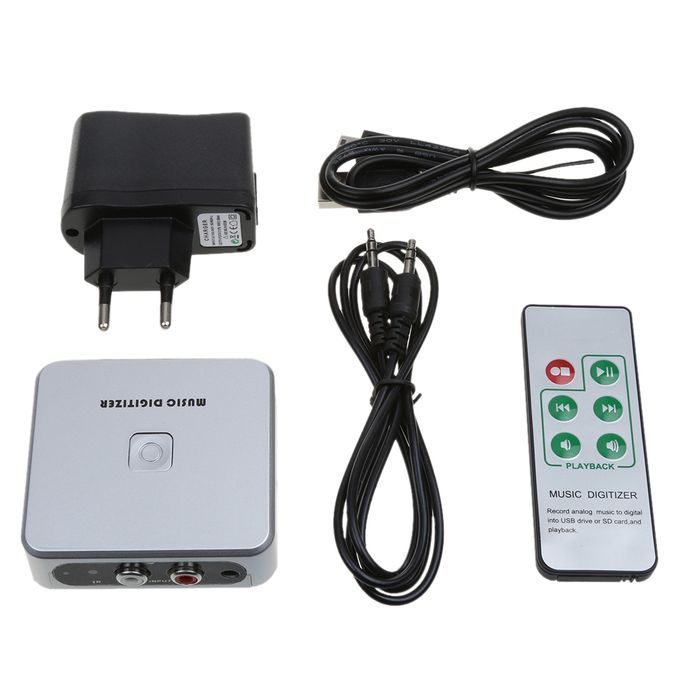 Audio Capture Recorder 3.5mm & RCA IN Remote Control Music