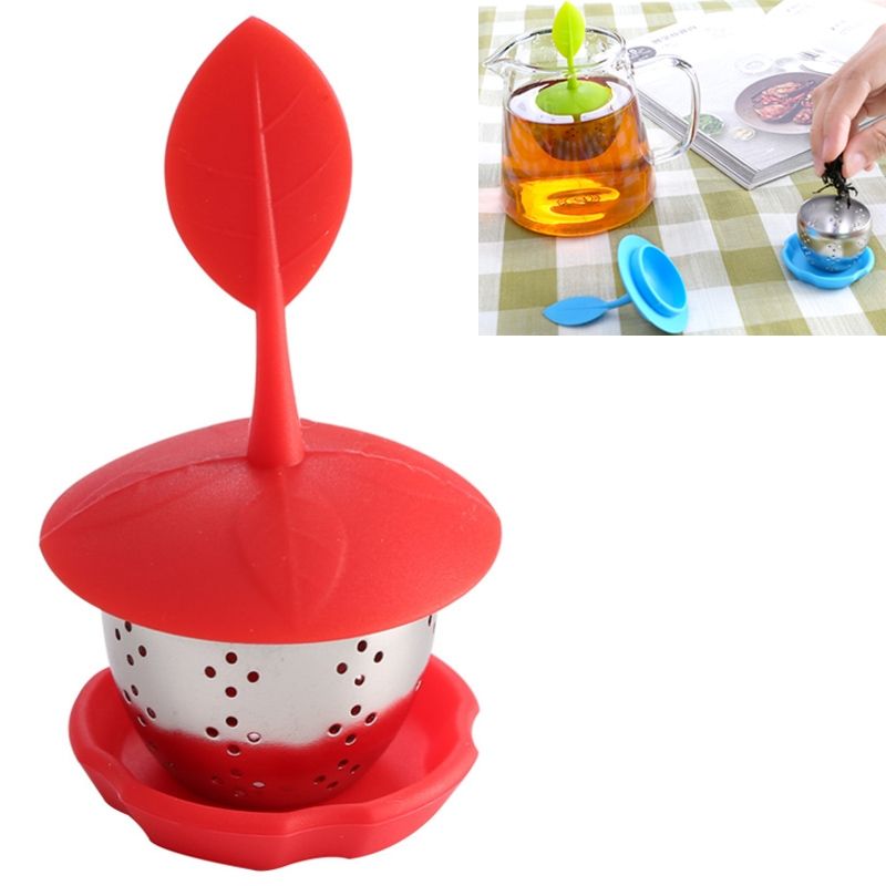 Tea Strainer Stainless Steel Silicone Hanging Tea Bag Tea Strainers
