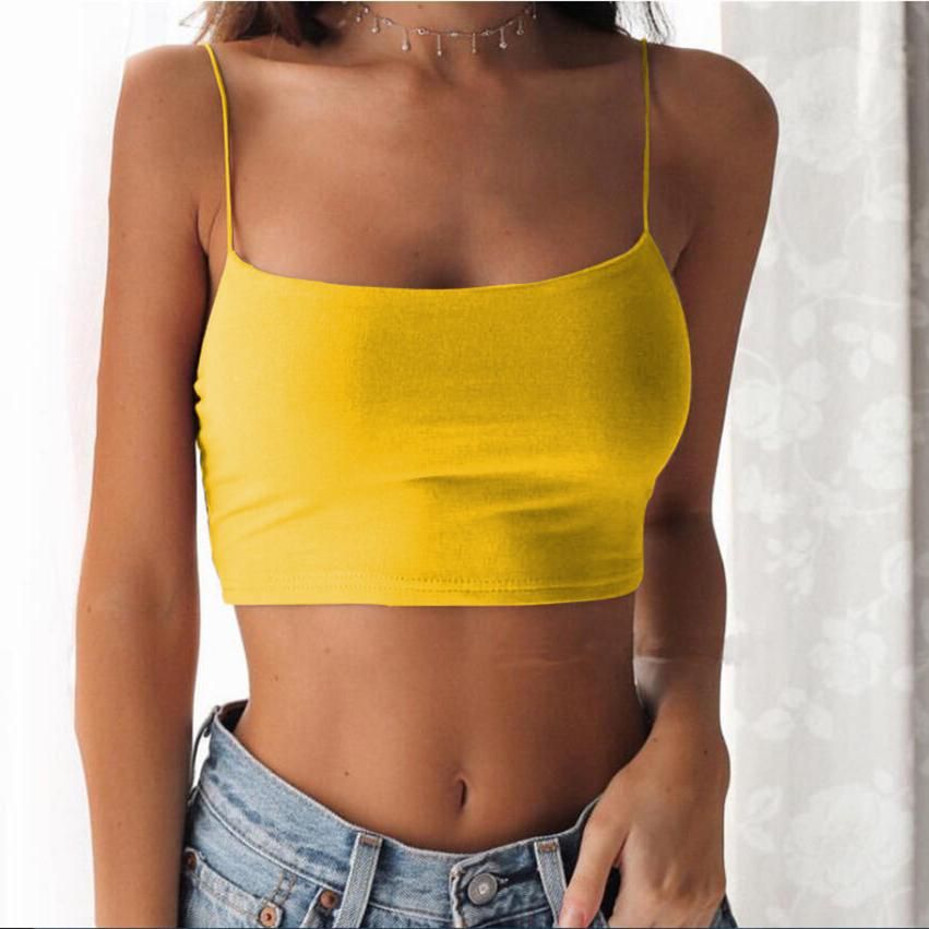 Sexy Top Black Short Tops With Halter Neck Women Summer Back Camisole With Back Fashionable Casual Tube Top Sleeveless Vest