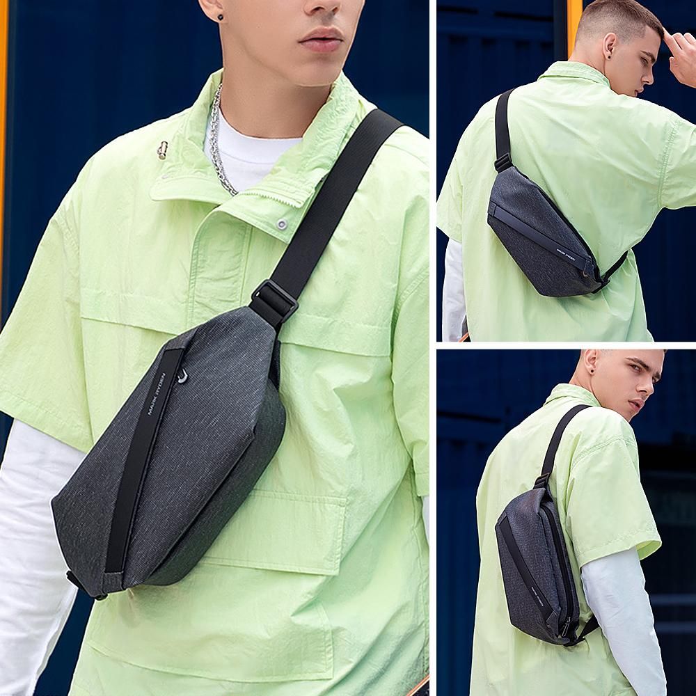 Chest Bag Sling Backpack Business Day Packs for Men Waterproof Shoulder Bag for Outdoor Sports Hiking Cycling Traveling